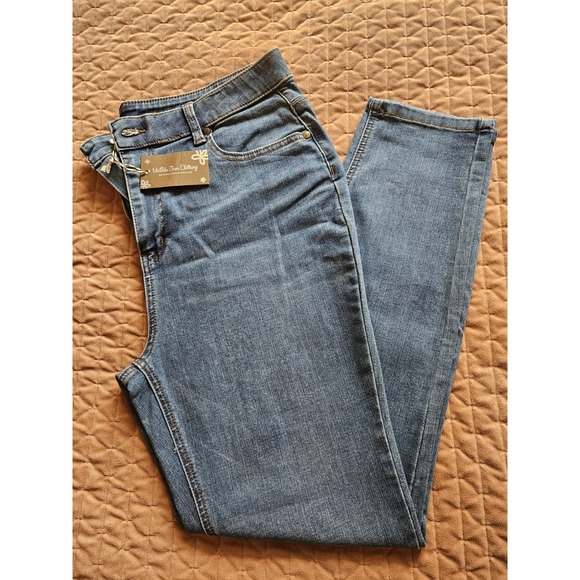 Matilda Jane Pants - NWT Matilda Jane Skinny Blue Denim Jeans (Inseam 29"), Sz. 12